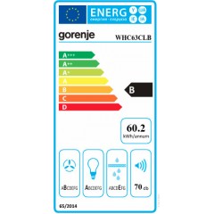 Gorenje WHC63CLB Απορροφητήρας Καμινάδα 60cm Μαύρος Gorenje WHC63CLB Απορροφητήρας Καμινάδα 60cm Μαύρος